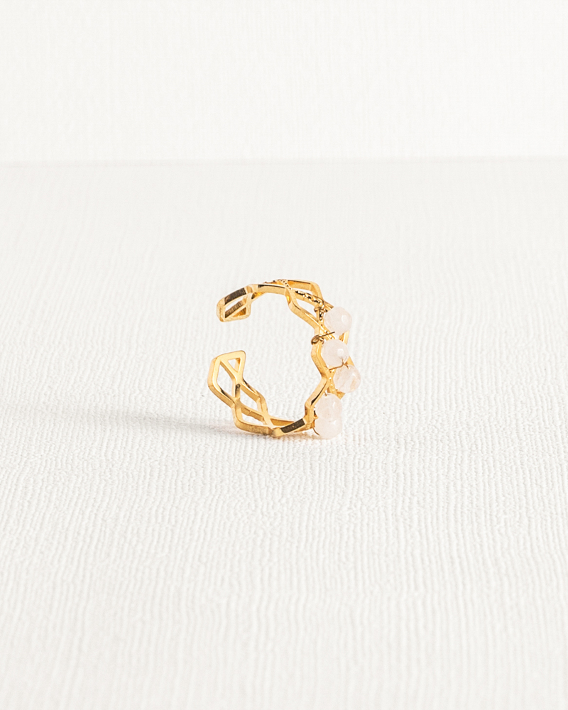 Luna White Ring
