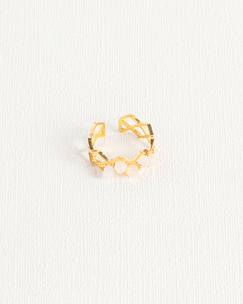 Luna White Ring